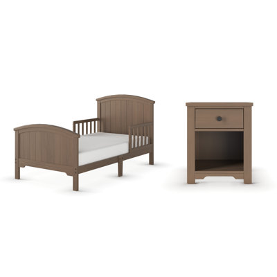 Hampton 2-Piece Toddler Bed & Nightstand Set