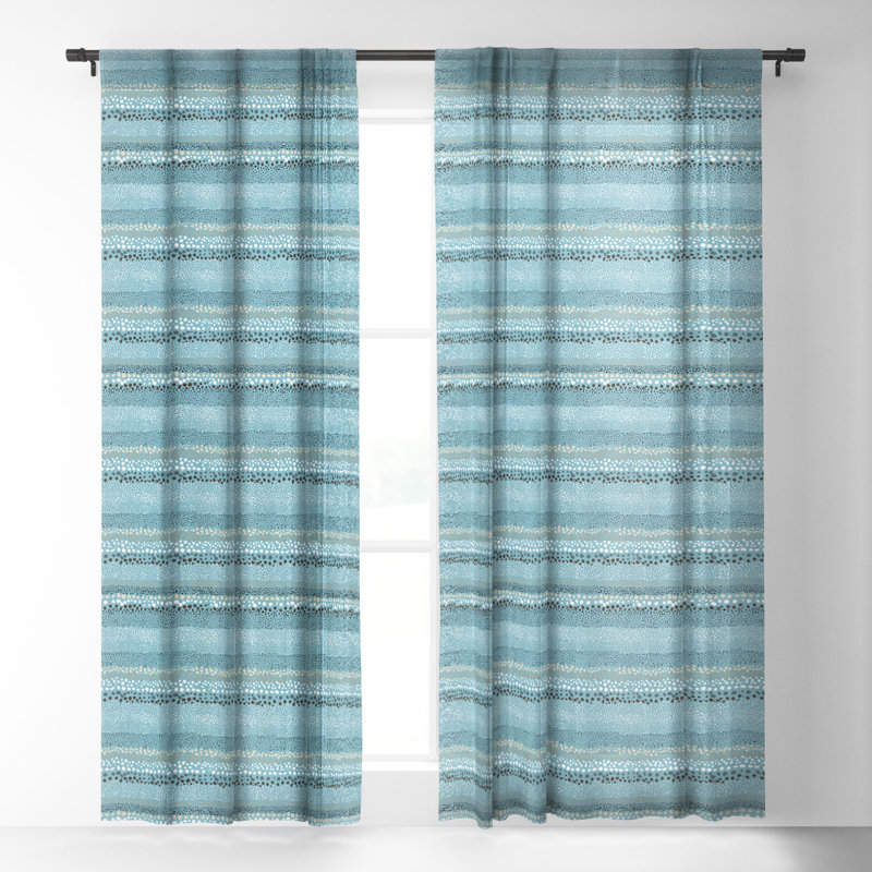 Ensemble de 2 rideaux en rideau Ninola Design, L 50 po x L 63 po