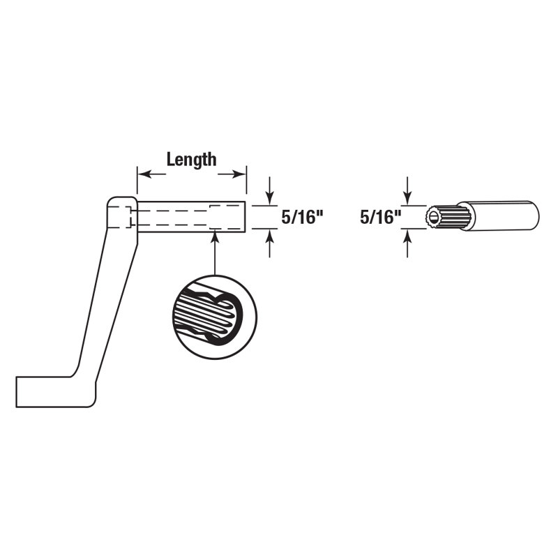Prime-Line Diecast Window Handle