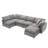 130*65" Modern Modular Cloud Sofa Bed-969190202