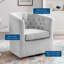 Fauteuil pivotant en velours Performance Prospect-1574749162