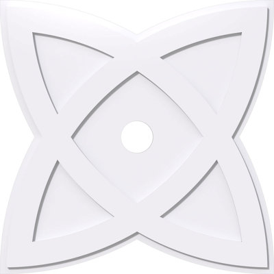 34"OD x 4"ID x 12 3/4"C x 1"P Cosmo Architectural Grade PVC Contemporary Ceiling Medallion
