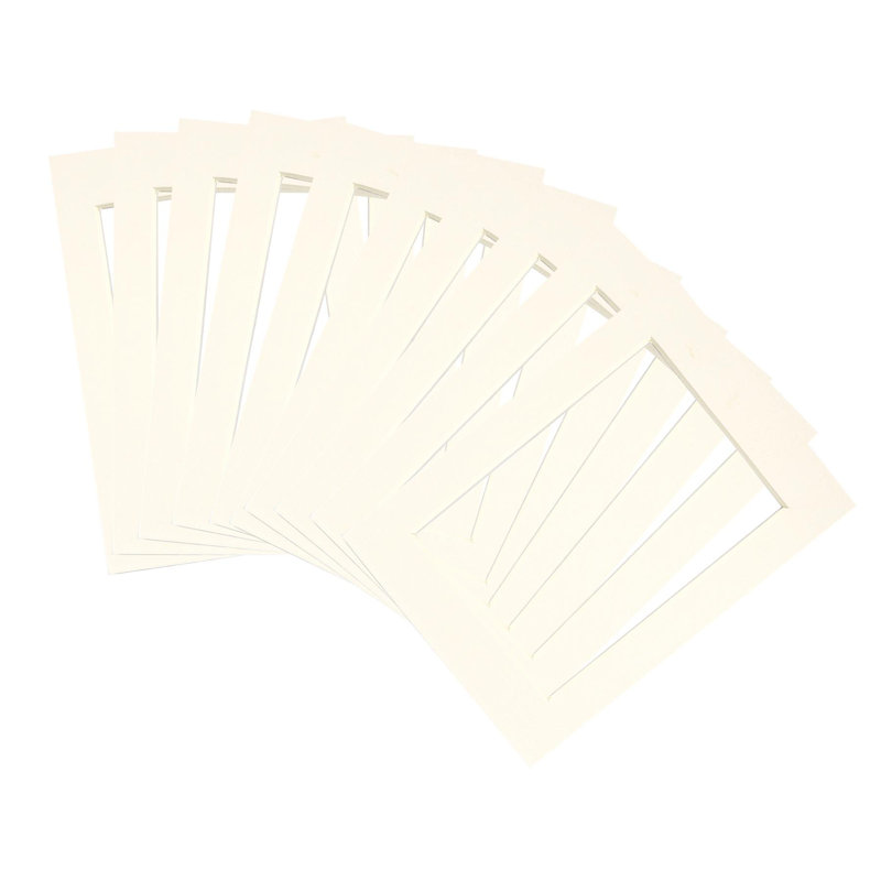 Nicola Spring - Picture Mounts, 18cm H x 12.5cm W x 0.5cm D, Ivory