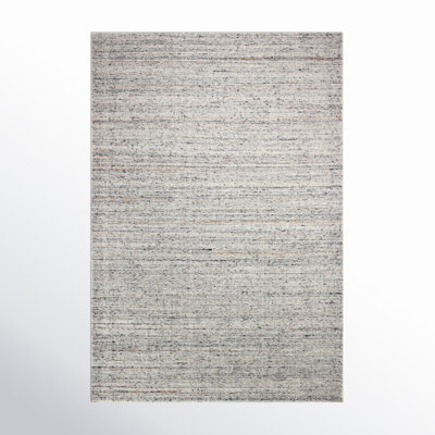Thebes Hand Knotted Wool Gray Area Rug