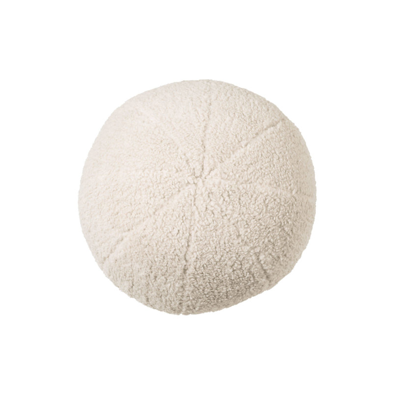 Palla Circular Pillow Cover & Insert, 14.57" x 14.57", Cream