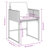  Garden Dining Set Grey