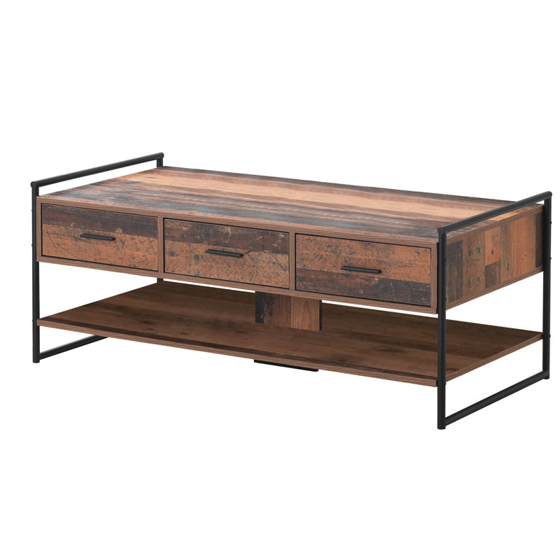 Tenley Trestle Coffee Table with Storage