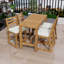 Ensemble de bar en bois avec chaises et coussins-989391714