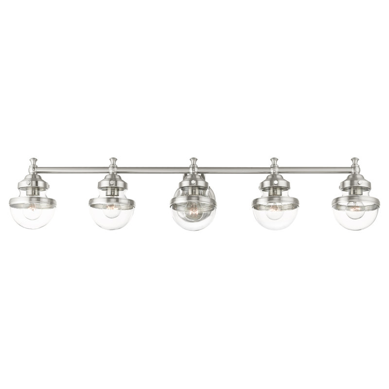 Sparks 5 - Light Dimmable Vanity Light, Brushed Nickel