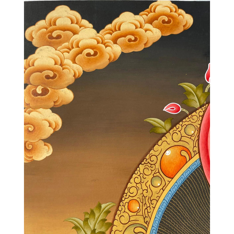 Déesse blanche Tara Thangka (Brocadeless Thangka)