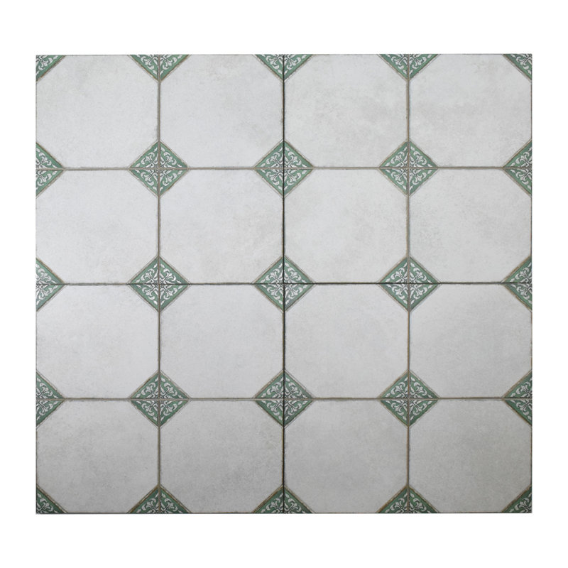BATCH | Madrid 13" X 13" | Porcelain Floor and Wall Tile, Green