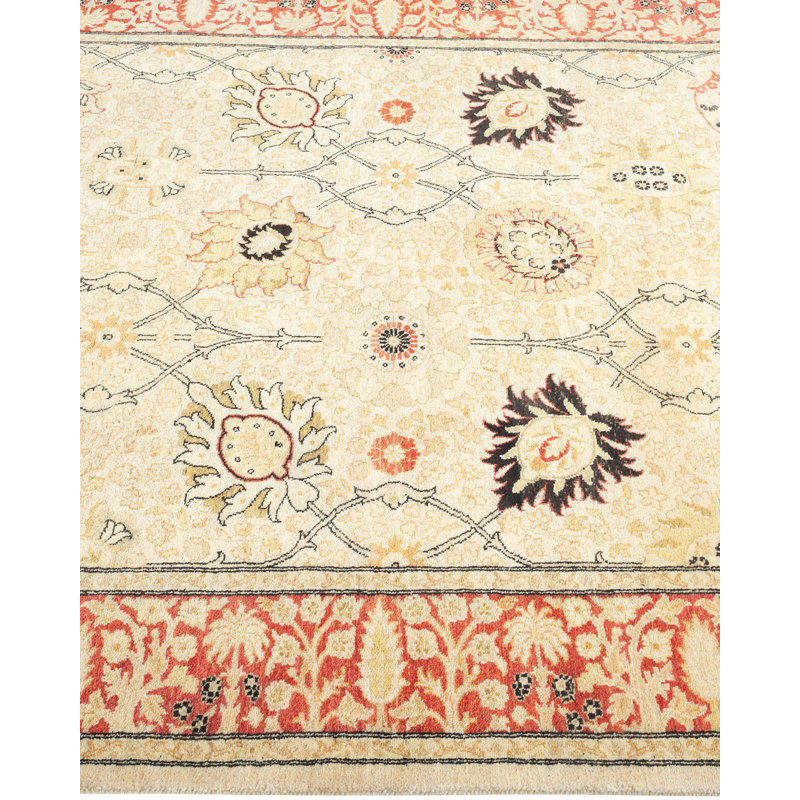 Classic One-of-a-Kind 4'2" X 5'8" Hand Knotted Area Rug