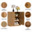 Wood Sideboard Cabinet with Adjustable Shelves-2010826290-1979120046