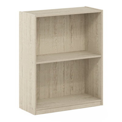 Bibliothèque à tablettes ouvertes Gruen - Pin métropolitain - Style: 2 niveaux sans armoire de rangement