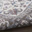 Tapis oriental ivoire / olive en coton / polyester lavable à la machine-100095070