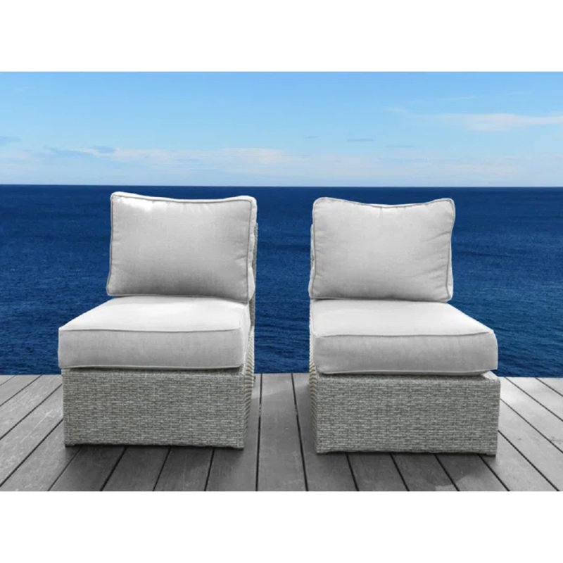 Fully Assembled Patio Chair With Cushions, Outdoor Patio Sofa