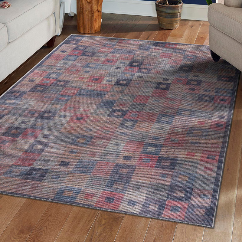 Sisu Checkered Indoor Rug, Rectangle 3'11" x 6'