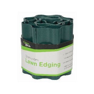 12cm H x 60cm W Green Lawn Plastic Edging