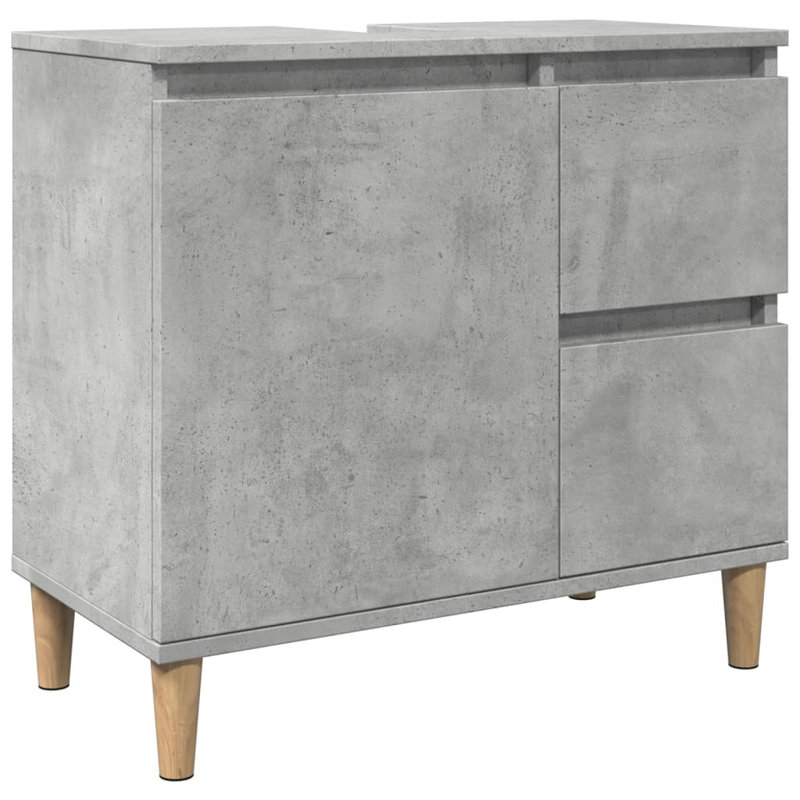 Roumena 65cm Single Bathroom Vanity Base Only, Concrete Grey
