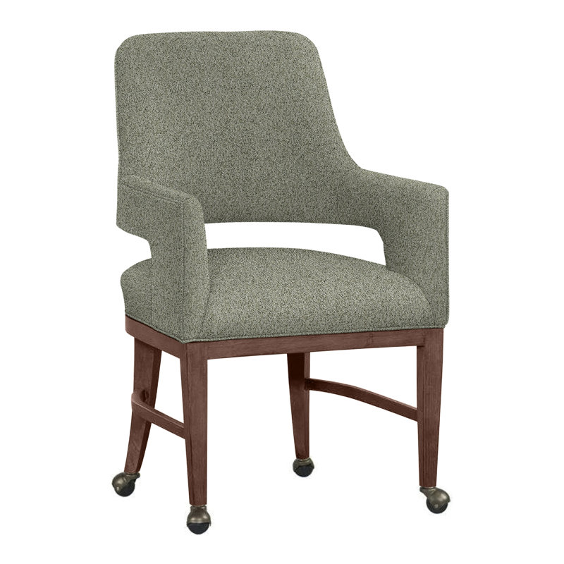 Chaise avec accoudoirs Josie, Noyer, Noisette 8794