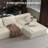 Boneless 96" L-Shaped Boneless Modular Cloud Couch Sectional Sofa-1045483158