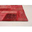 Tapis décoratif en laine rouge foncé de conception unique noué à la main des années 1980 5 pi 7 po x 7 pi 7 po