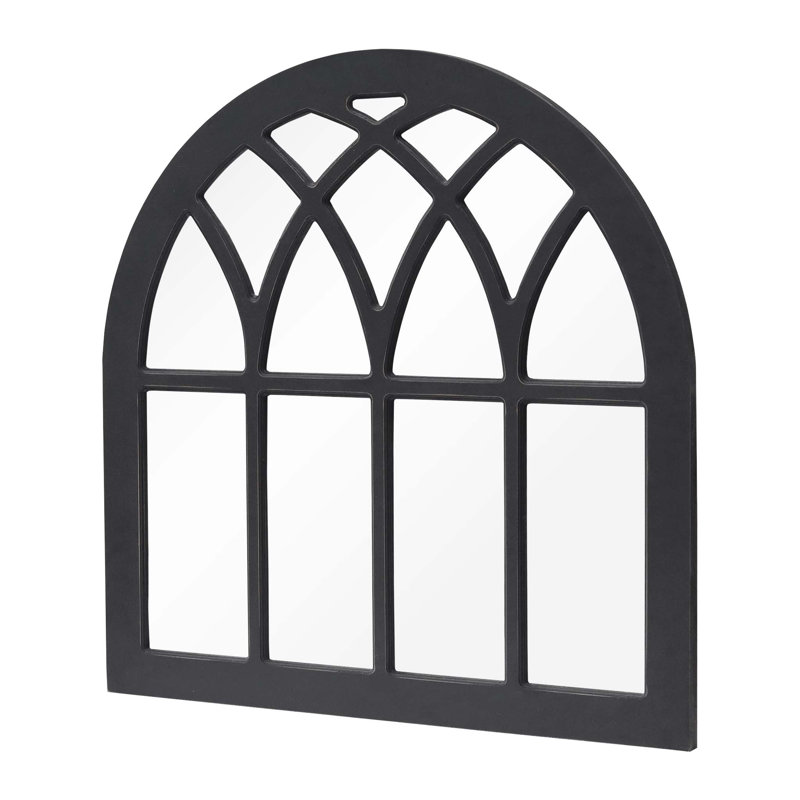 Darnella Flat Mirror, Black