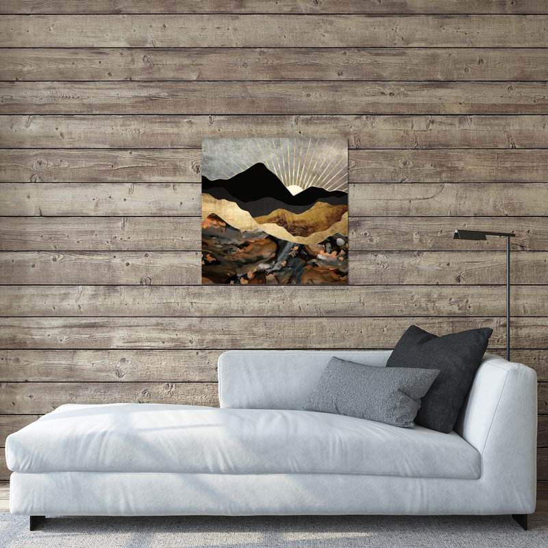 Cuivre et montagnes dorées - impression
