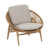 Coussin beige / structure brun clair sélectionné