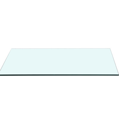 3/8 Inch Thick Tempered Rectangle Glass Table Top 23.6 Inches Wide, For Everyday Use 47.2*23.6 With Glass, - First Design