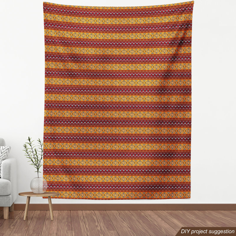 Tissu tribal, l 58 po x L 108 po
