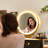 Vanity Table Stool Set with Mirror-181699169