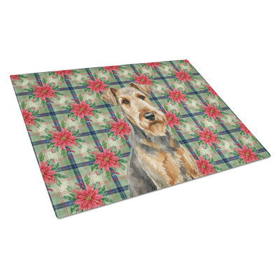 Planche à découper en verre Grichet Airedale Terrier