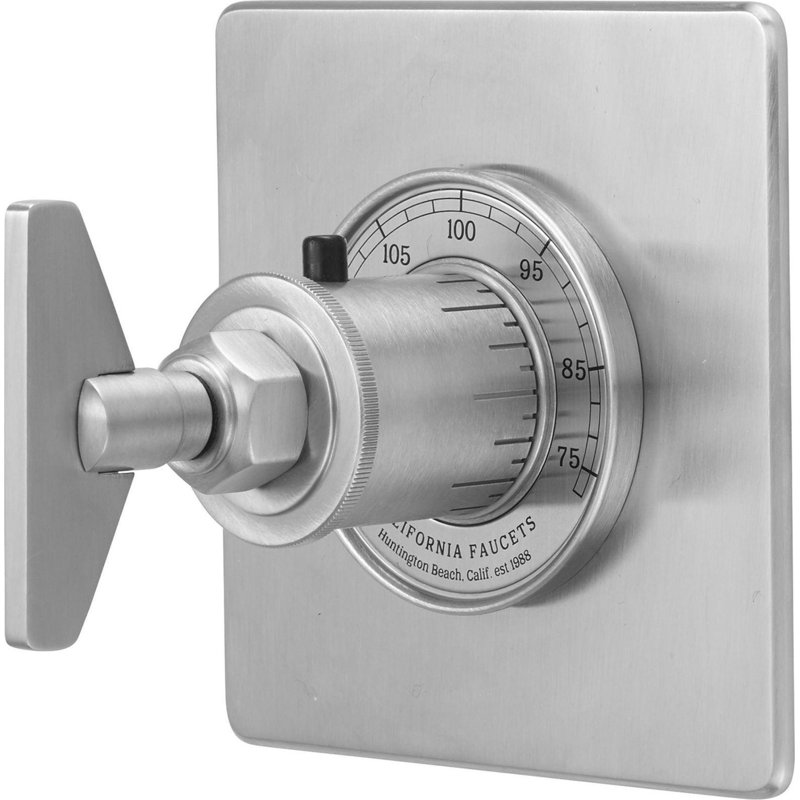 Steampunk Bay Styletherm 0.75" Thermostatic Trim Only, Satin Nickel