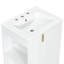 Meuble-lavabo 24 po avec lavabo, armoire de salle de bain avec tablette de porte, rangement latéral ouvert, structure en bois massif, porte à fermeture douce-1366526312