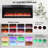 44" In Wall Recessed Electric Fireplace With Remote And Multi Color Flame And Ember Bed, LED Light Heater