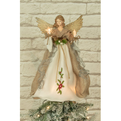 17'' Fabric Lighted Tree Topper