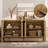 Adora 3-Piece Dresser Set For Bedroom, 126" Large Mid Century Dresser For Closet, Curved Profile Wooden Chest Of Drawers For Bedroom,Living Room-96075085