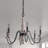 Enye 6 - Light Steel Dimmable Chandelier