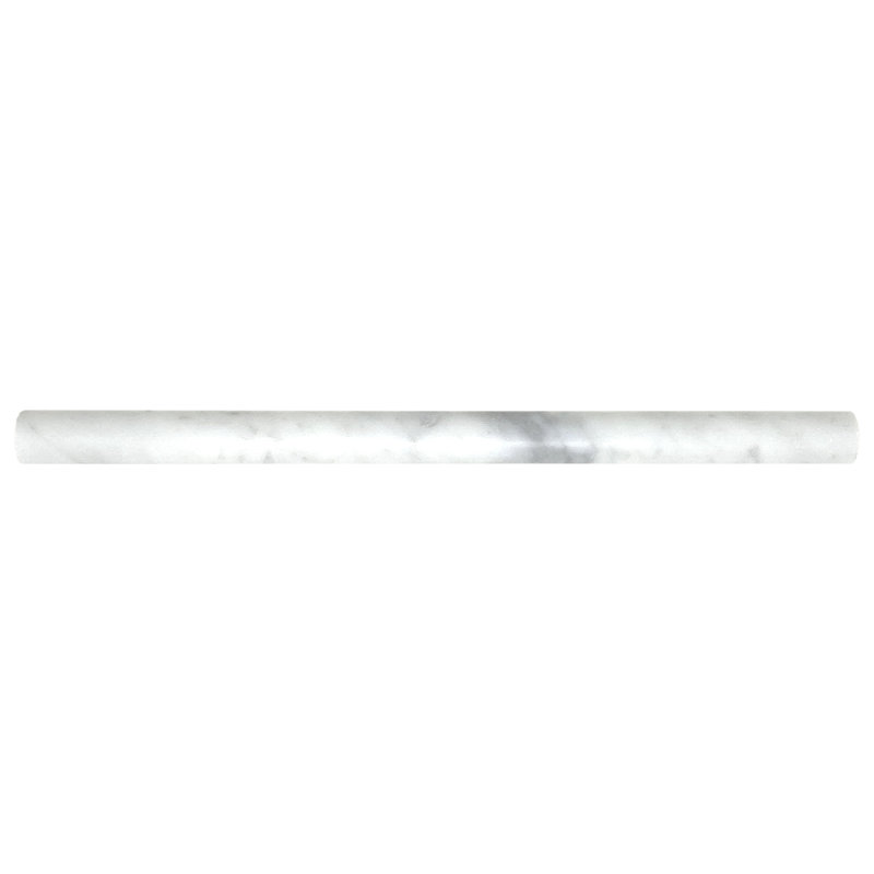 Garniture de carrelage en carreaux de marbre blanc 12 po x 1 po Carrara