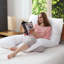 Oreiller de grossesse en forme de U avec garnissage en duvet synthétique hypoallergénique Delaware