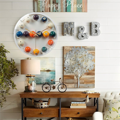 Horloge murale moderne en verre 12 po
