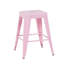Tabouret à hauteur de comptoir 24 po, ensemble de 2 tabourets de bar en métal sans dossier, non empilable, amovible et facile à assembler, conception peu encombrante pour îlot de cuisine, bar, café et salle à manger-445325846