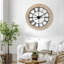 Grande horloge murale en bambou