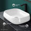 Lavabo vasque carré en céramique Château 22