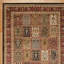 Tapis rouge / brun à motif oriental Demartini-14933512
