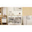 Armoire 46,97 po - Blanc. 2 tiroirs, 4 portes. Pour la salle à manger, le salon. Buffet blanc 46,97 po. Magnifique surface en grain de bois et sécuritaire