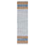 Tapis en cuir / jute / coton tissé à la main Vintage en beige / gris / bleu-420836085