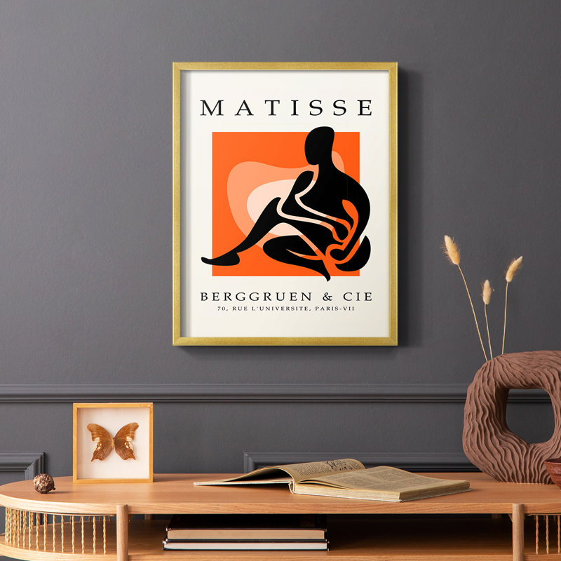 Matisse Cxxxv, reproduction encadrée - bois massif, H 28 po x l 22 po
