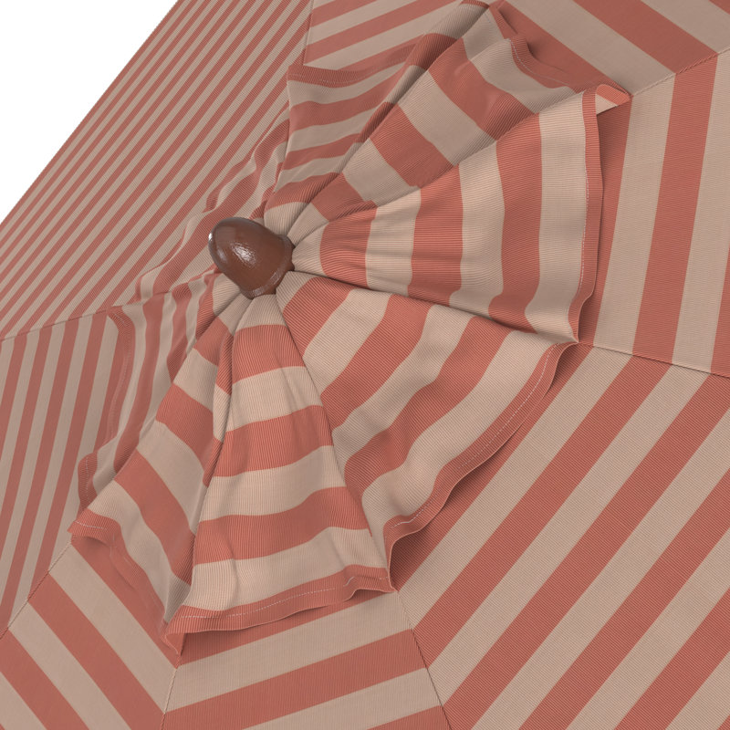 Parasol de marché octogonal 9 'x 9' Manford Austerio, Sunbrella® rosé expressif
